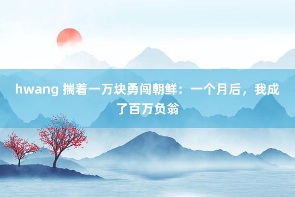 hwang 揣着一万块勇闯朝鲜：一个月后，我成了百万负翁