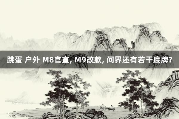 跳蛋 户外 M8官宣, M9改款, 问界还有若干底牌?