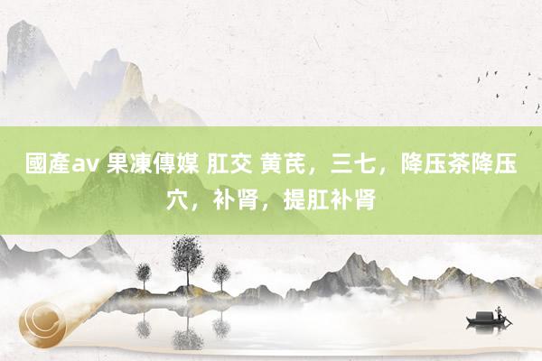 國產av 果凍傳媒 肛交 黄芪，三七，降压茶降压穴，补肾，提肛补肾