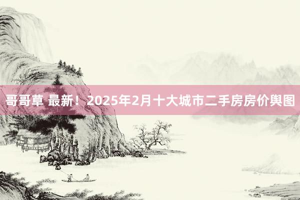 哥哥草 最新！2025年2月十大城市二手房房价舆图